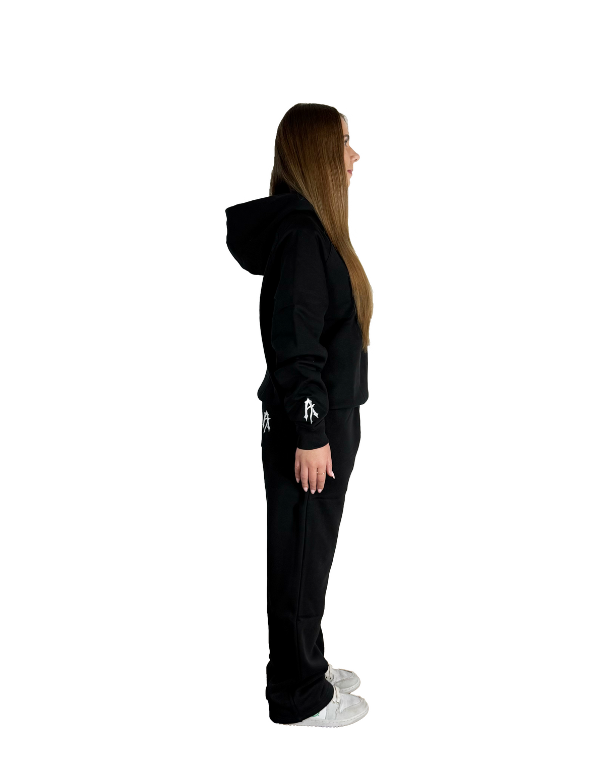 départ Hoodie Schwarz 450GSM
