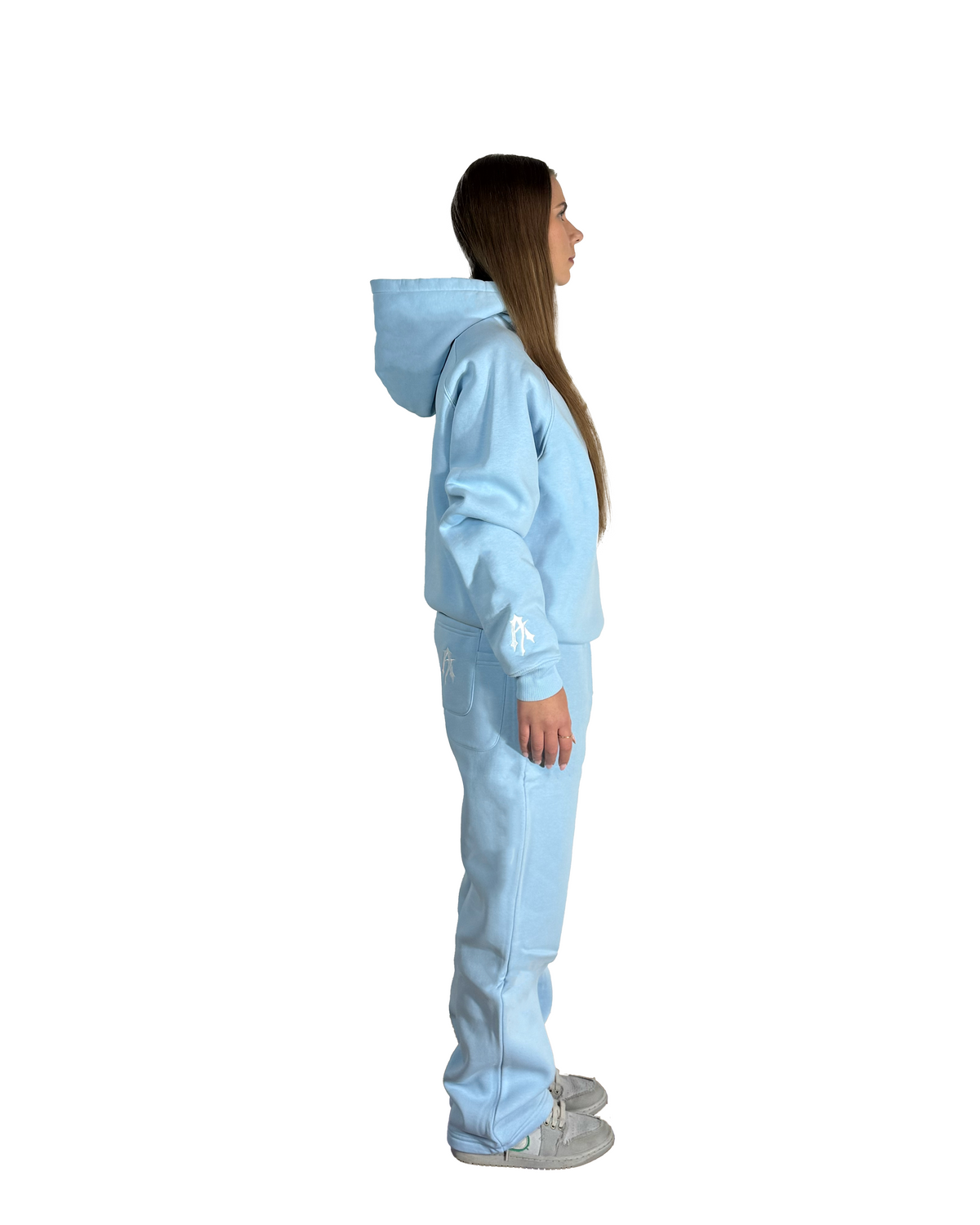 départ Hoodie Babyblau 450GSM