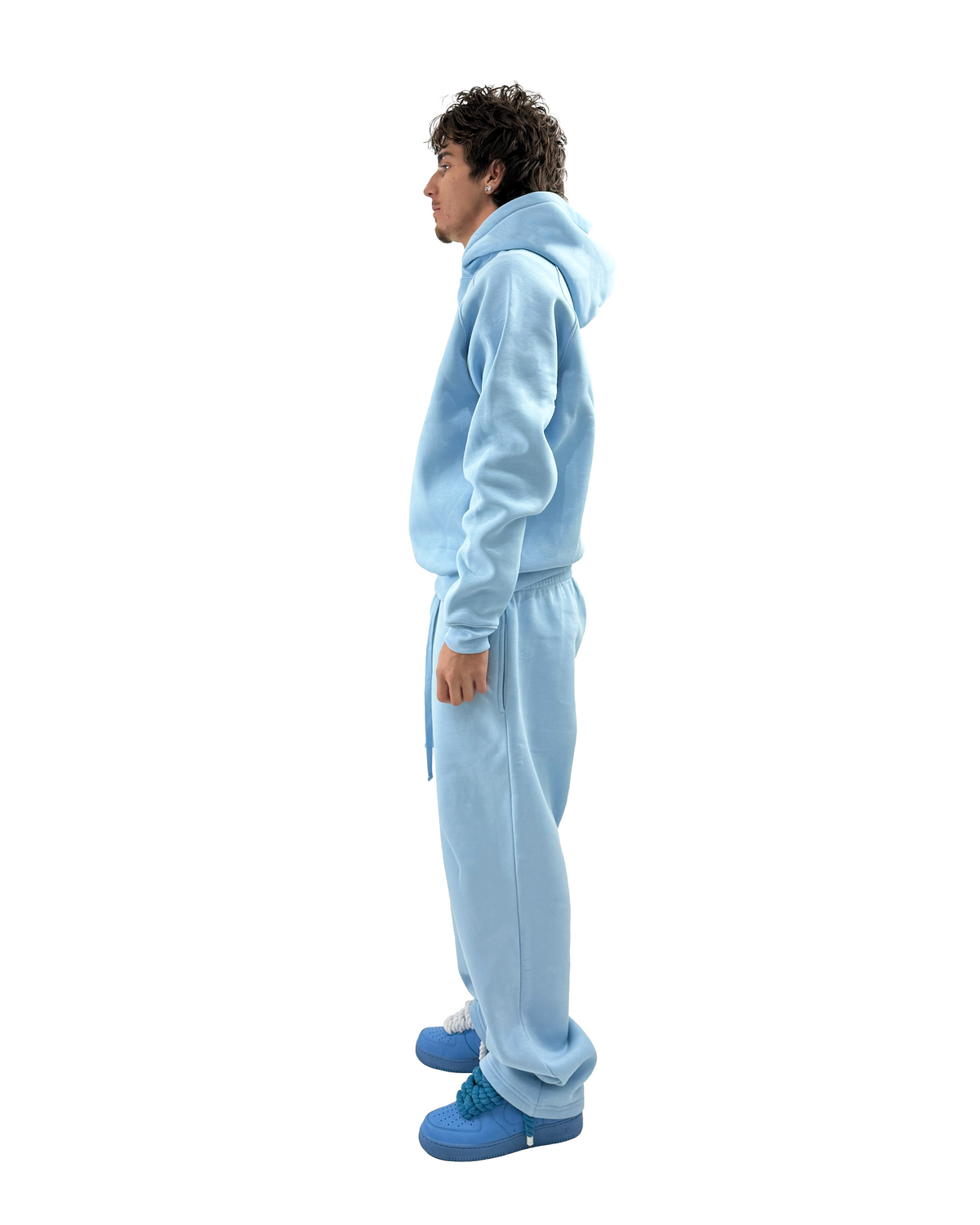 départ Hoodie Babyblau 450GSM
