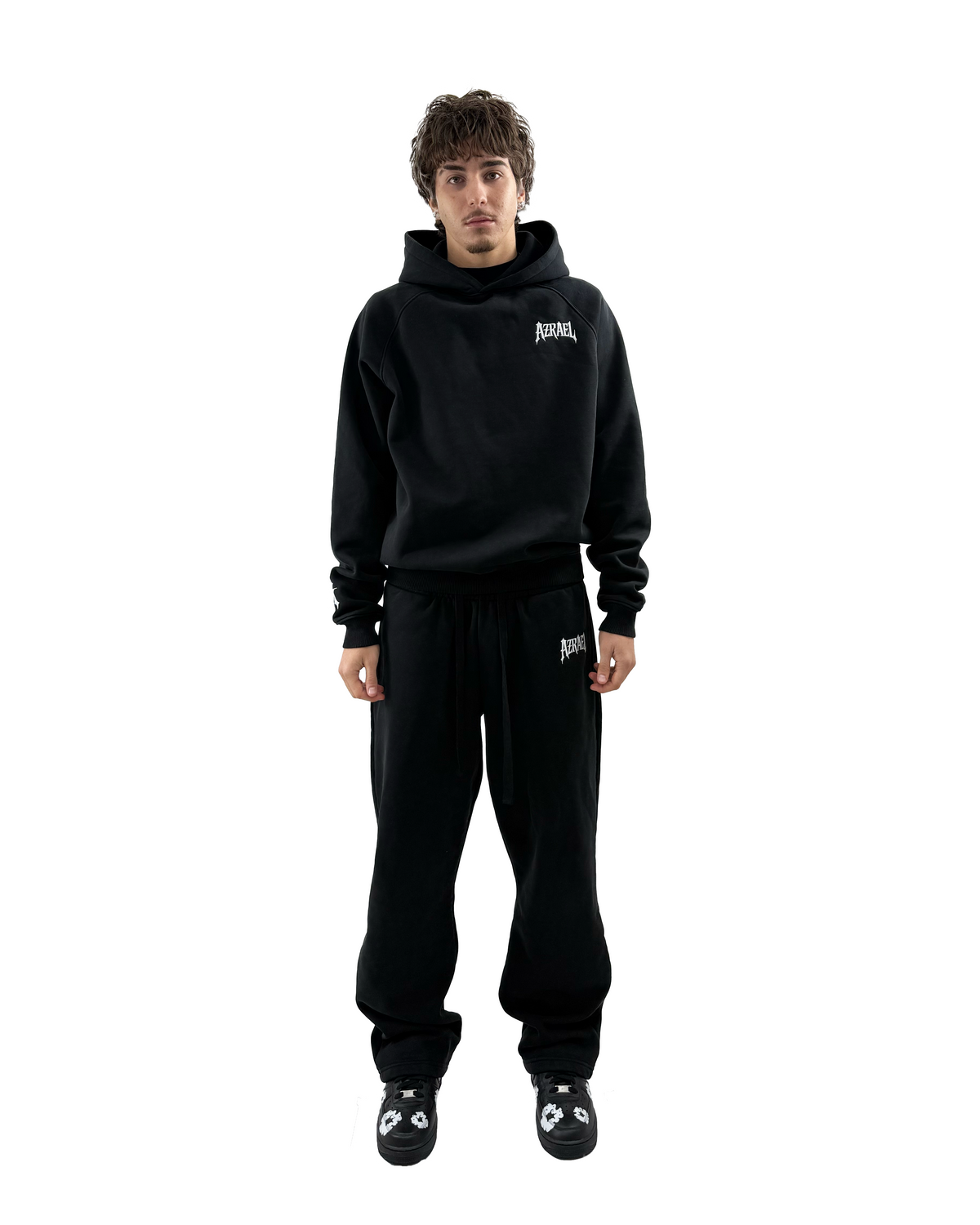 départ Hoodie Schwarz 450GSM