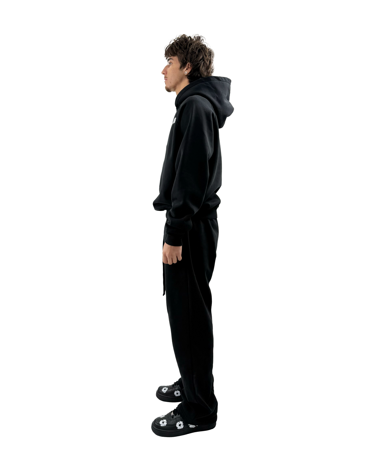 départ Hoodie Schwarz 450GSM