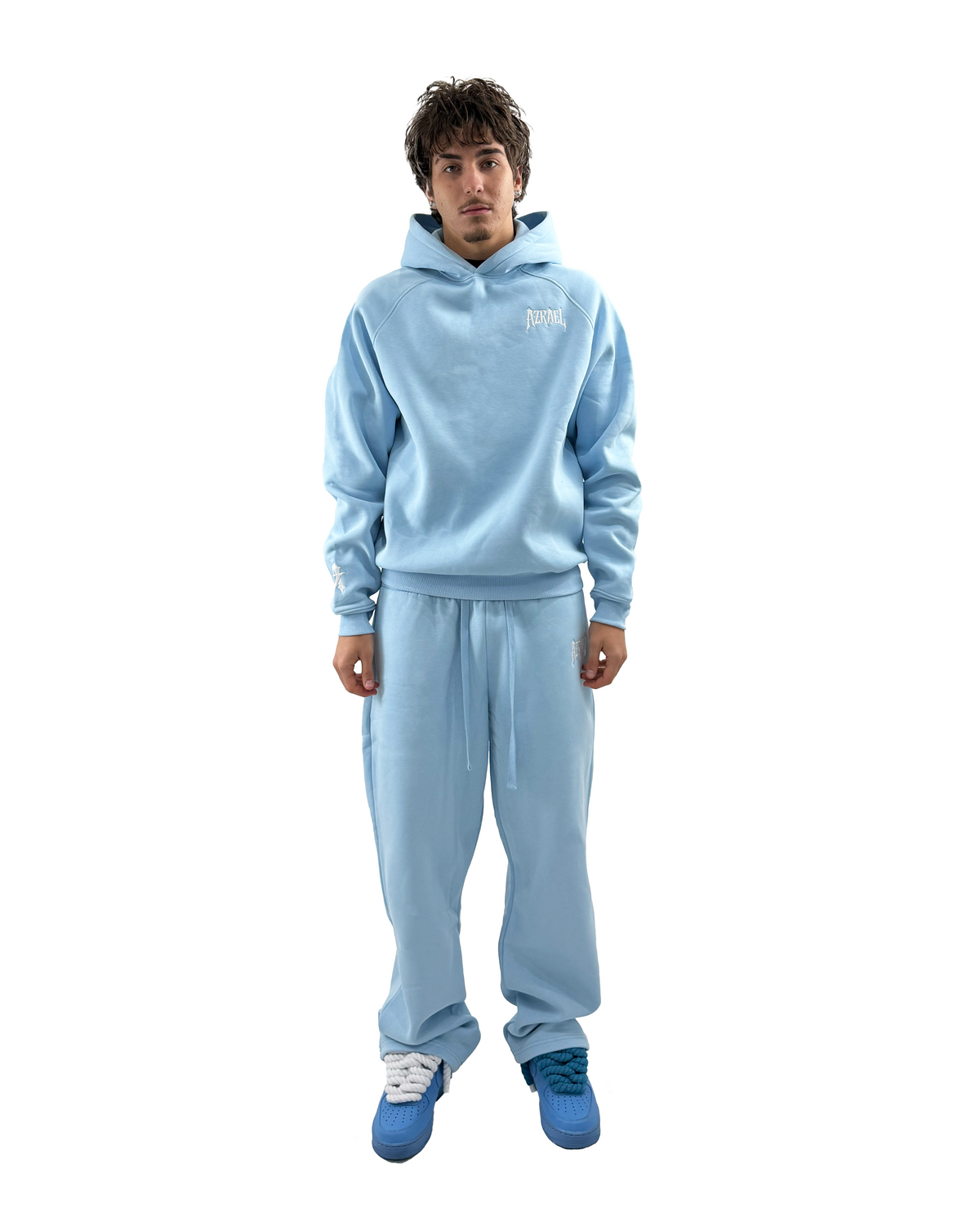 départ Hoodie Babyblau 450GSM